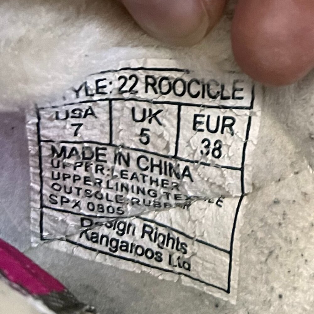 Kangaroos 'Roocicles' Leather Suede Pink High Top  Shearling Lined Snow Sneakers - Picture 11 of 11